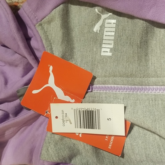 3 piece set puma sweatsuit size 5 - Picture 2 of 6